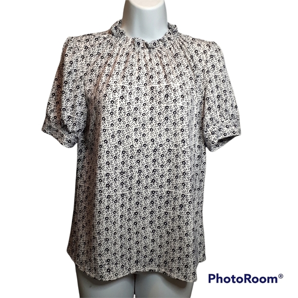 Adrianna Papell Blouse Size Small Floral - Picture 1 of 6